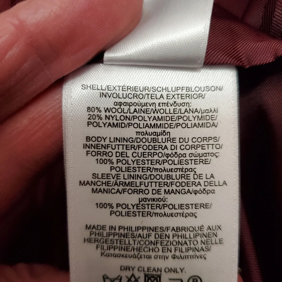 BROOKS BROTHERS NWOT wool purple coat.  Size 2 - Picture 13 of 13